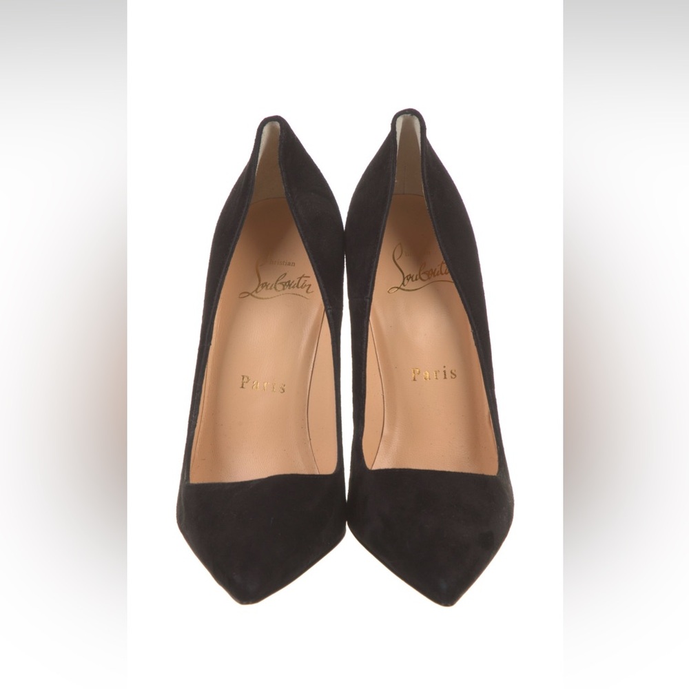 Christian Louboutin Suede Pumps, size 5, excellent condition. Final sale
